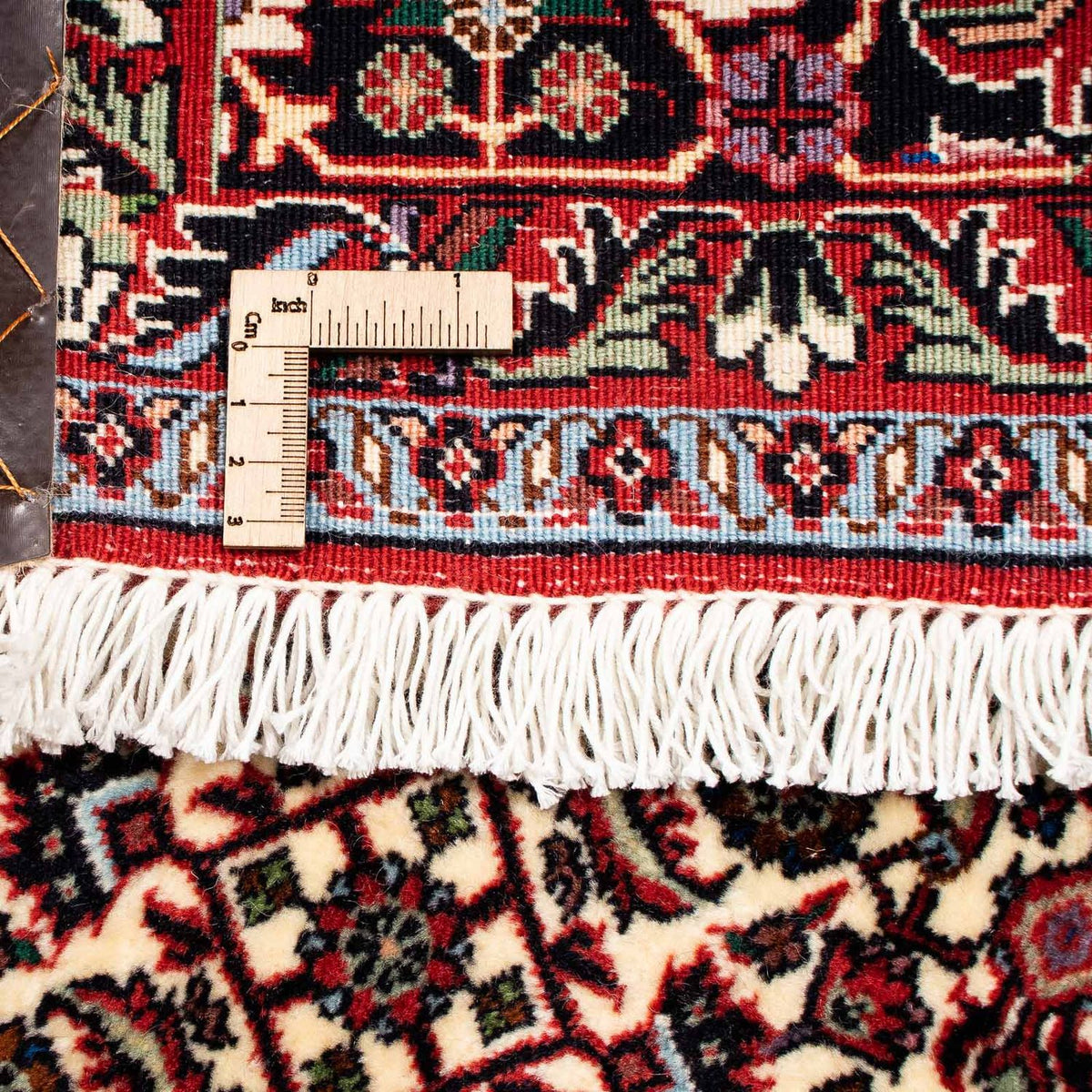 Alfombra persa - Bidjar - 262 x 205 cm - rojo oscuro