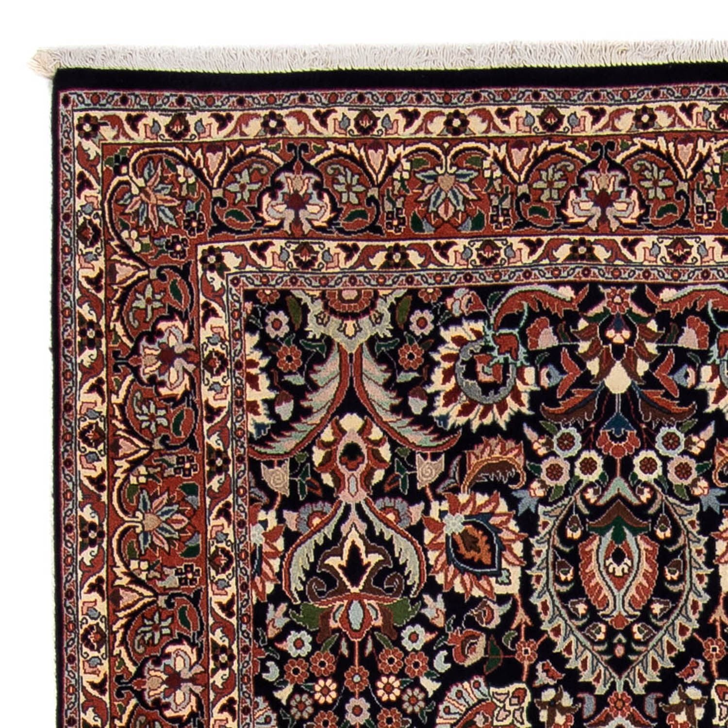 Alfombra persa - Bidjar - 240 x 165 cm - azul oscuro