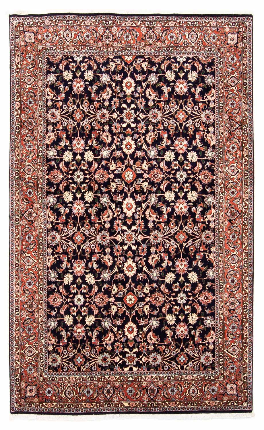 Alfombra persa - Bidjar - 245 x 151 cm - azul oscuro