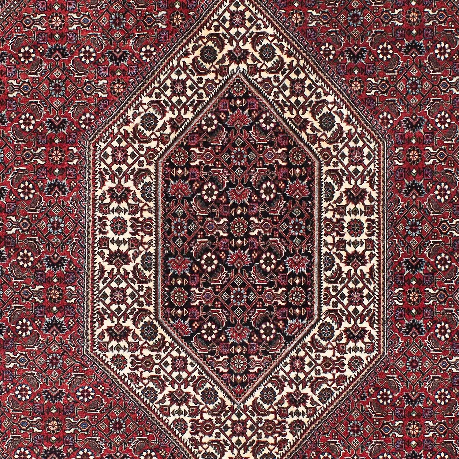 Alfombra persa - Bidjar - 211 x 136 cm - rojo