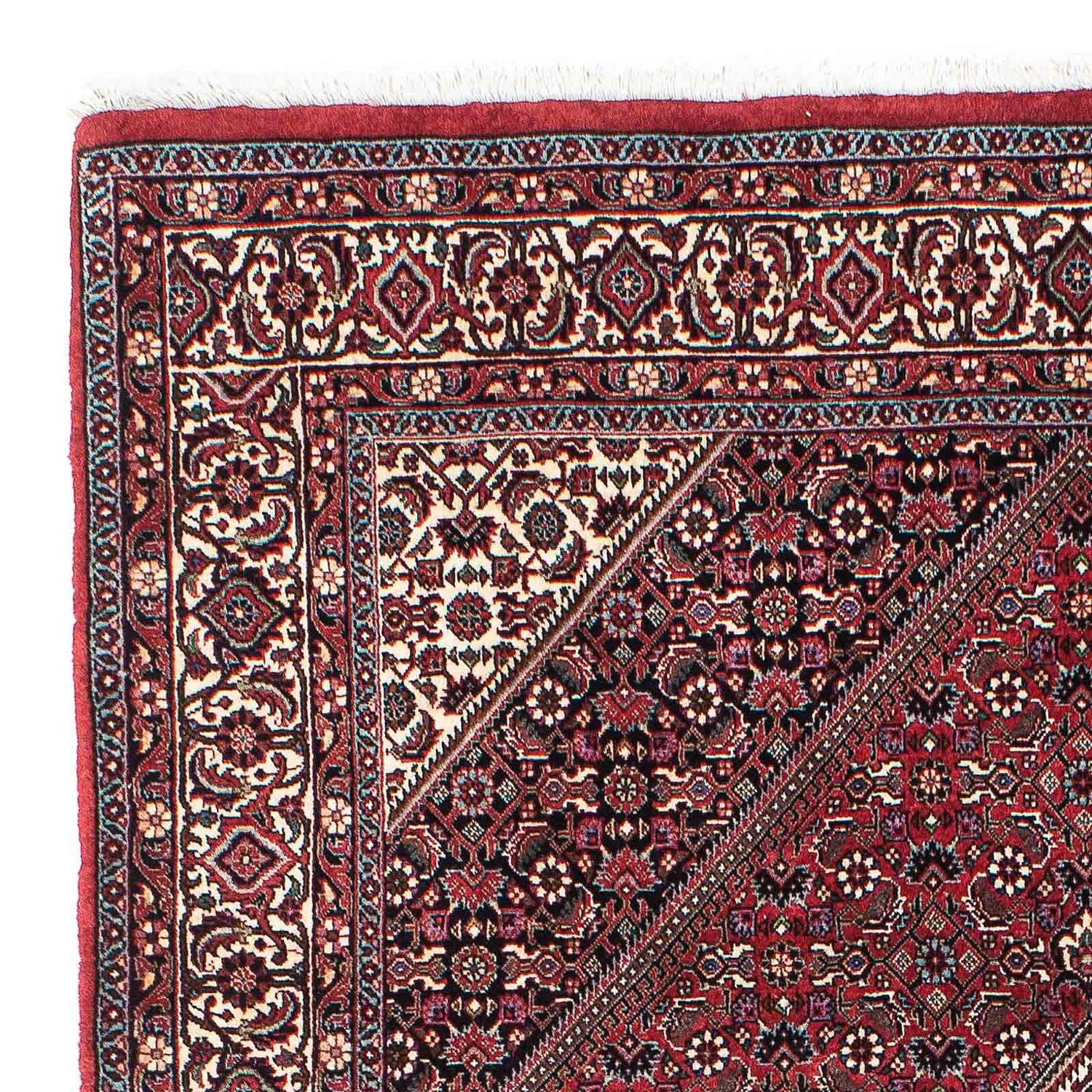 Alfombra persa - Bidjar - 211 x 136 cm - rojo