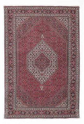 Alfombra persa - Bidjar - 200 x 133 cm - rojo claro