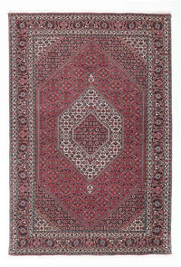 Alfombra persa - Bidjar - 200 x 133 cm - rojo claro