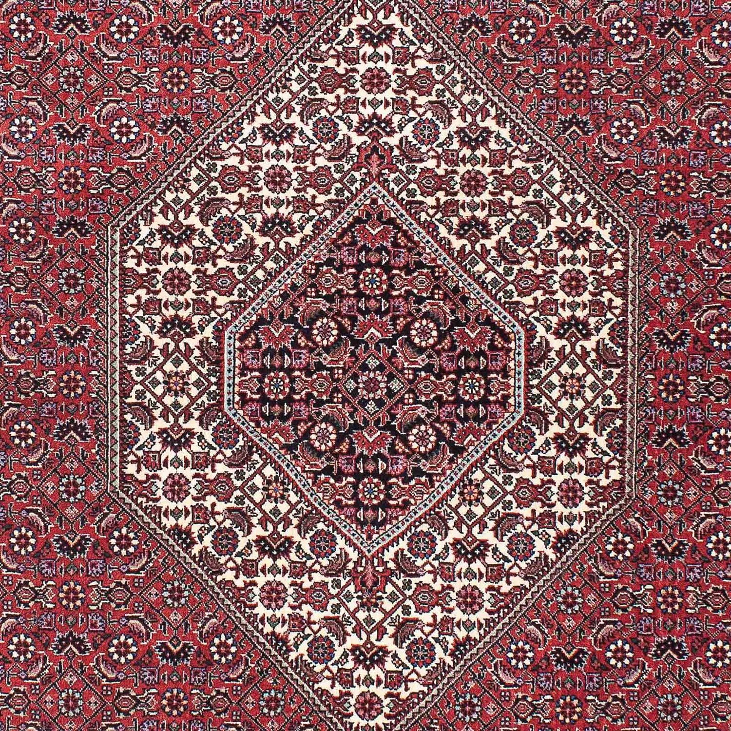 Alfombra persa - Bidjar - 200 x 133 cm - rojo claro