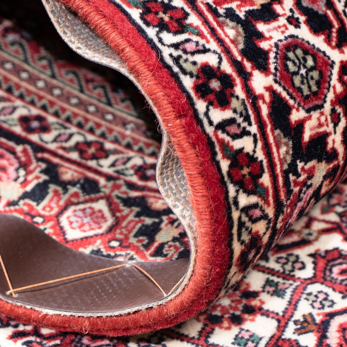 Alfombra de pasillo Alfombra persa - Bidjar - 207 x 75 cm - rojo