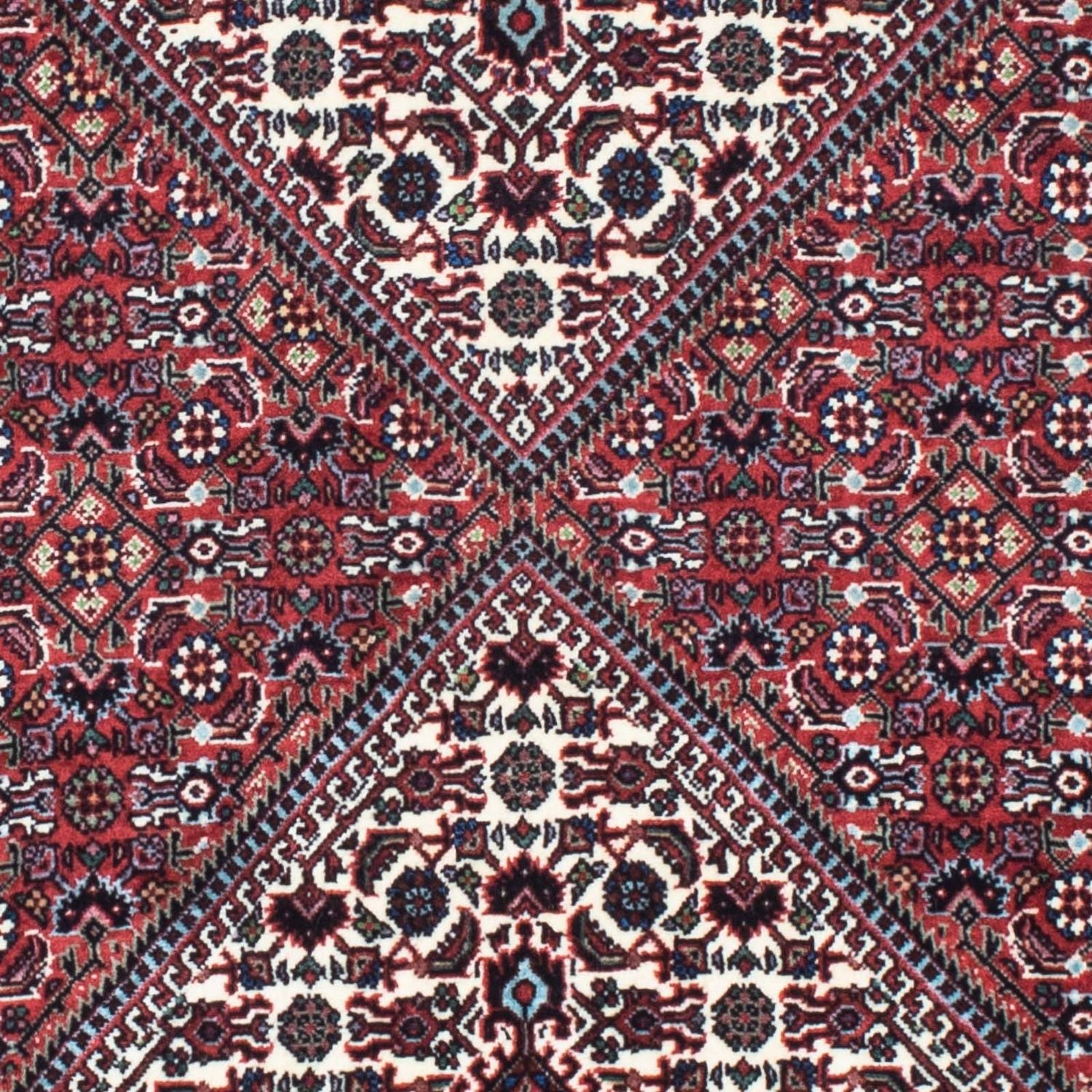 Alfombra de pasillo Alfombra persa - Bidjar - 201 x 74 cm - rojo