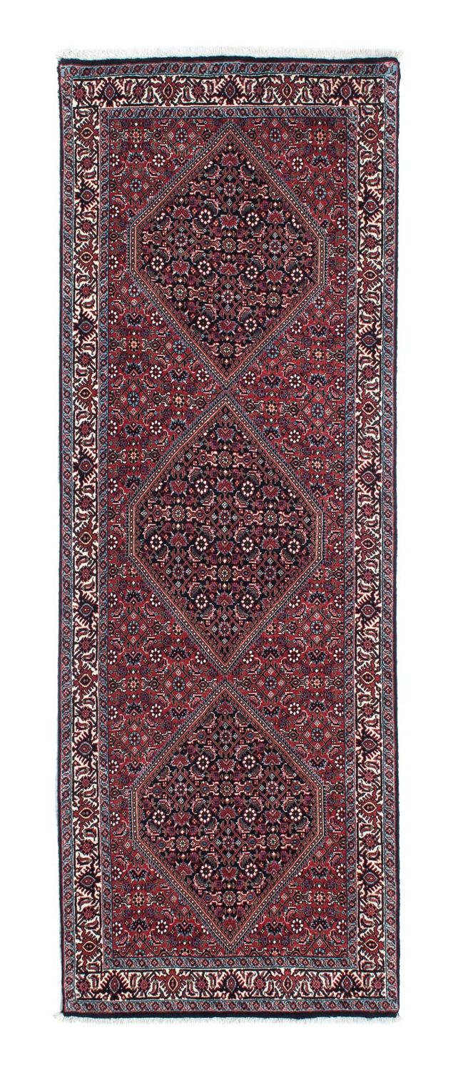 Alfombra de pasillo Alfombra persa - Bidjar - 211 x 77 cm - azul oscuro
