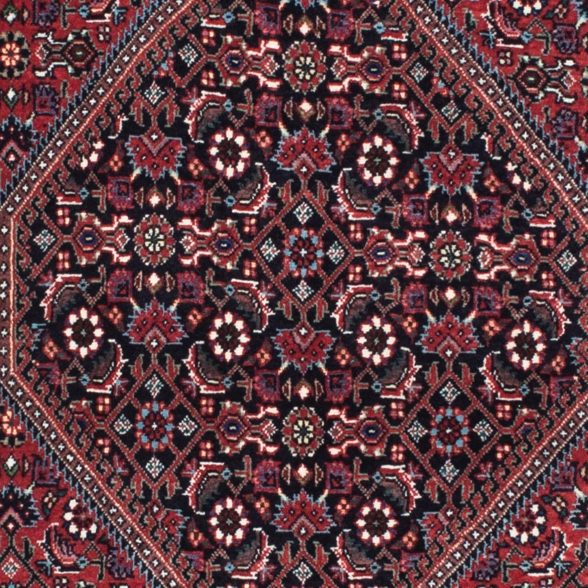 Alfombra de pasillo Alfombra persa - Bidjar - 211 x 77 cm - azul oscuro