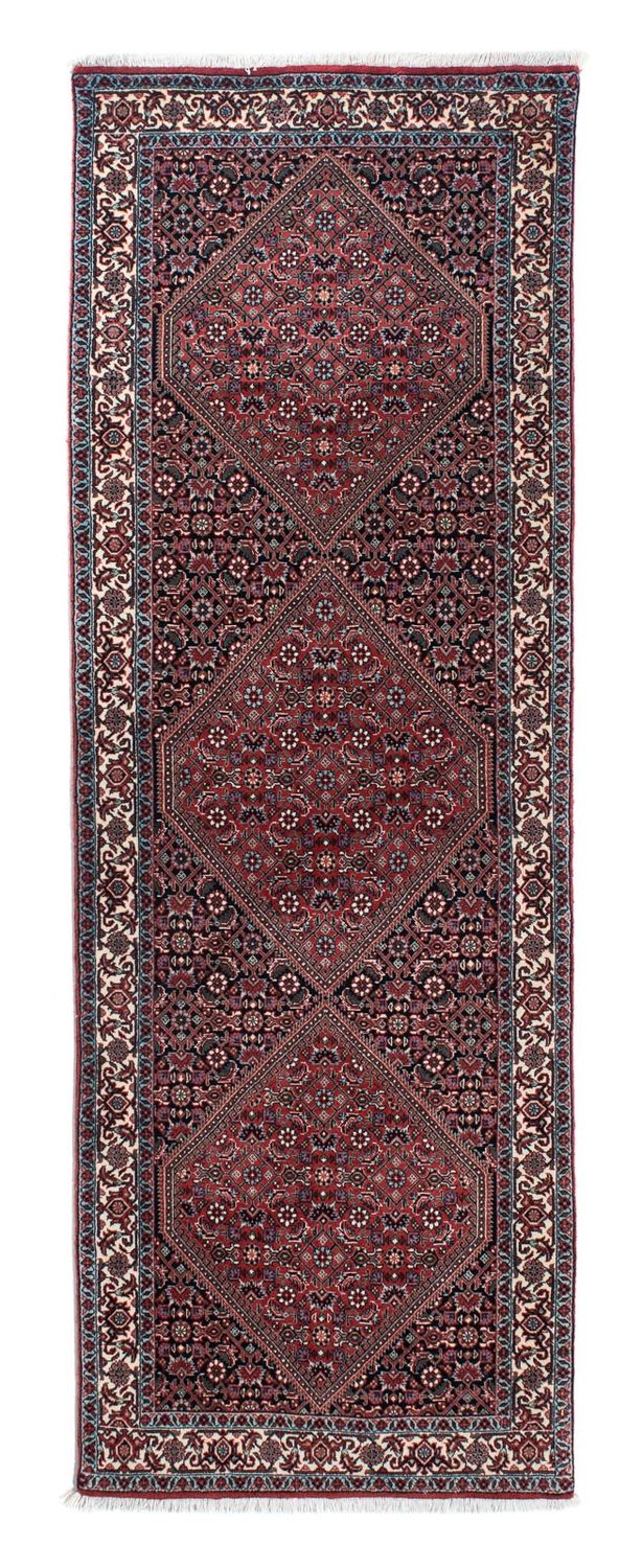 Alfombra de pasillo Alfombra persa - Bidjar - 217 x 73 cm - azul oscuro