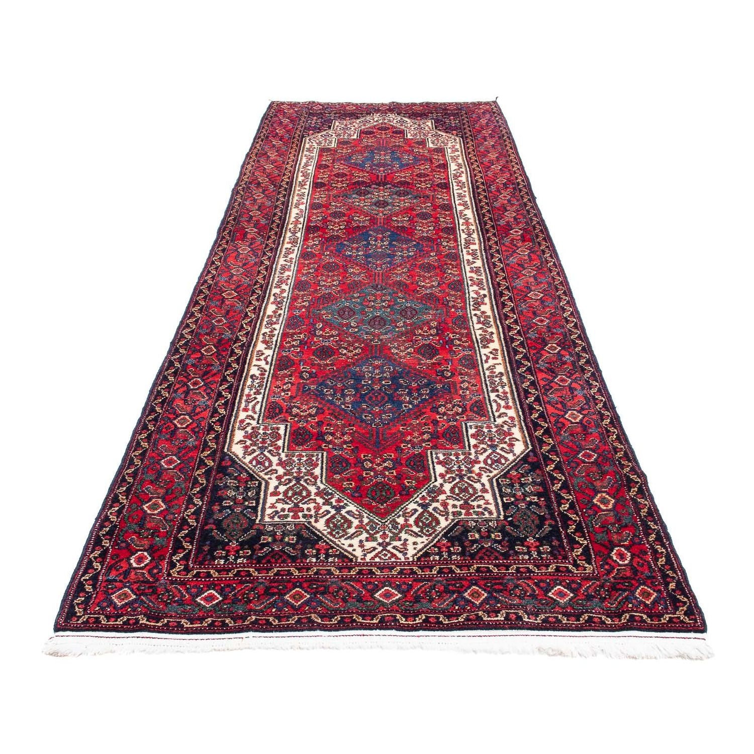 Alfombra de pasillo Alfombra persa - Clásica - 352 x 114 cm - rojo
