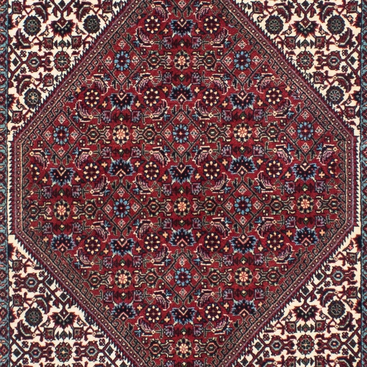 Alfombra de pasillo Alfombra persa - Bidjar - 290 x 83 cm - rojo