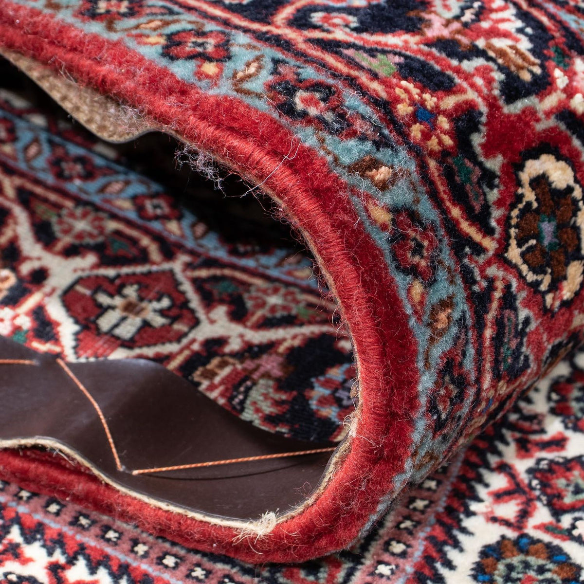 Alfombra de pasillo Alfombra persa - Bidjar - 290 x 83 cm - rojo