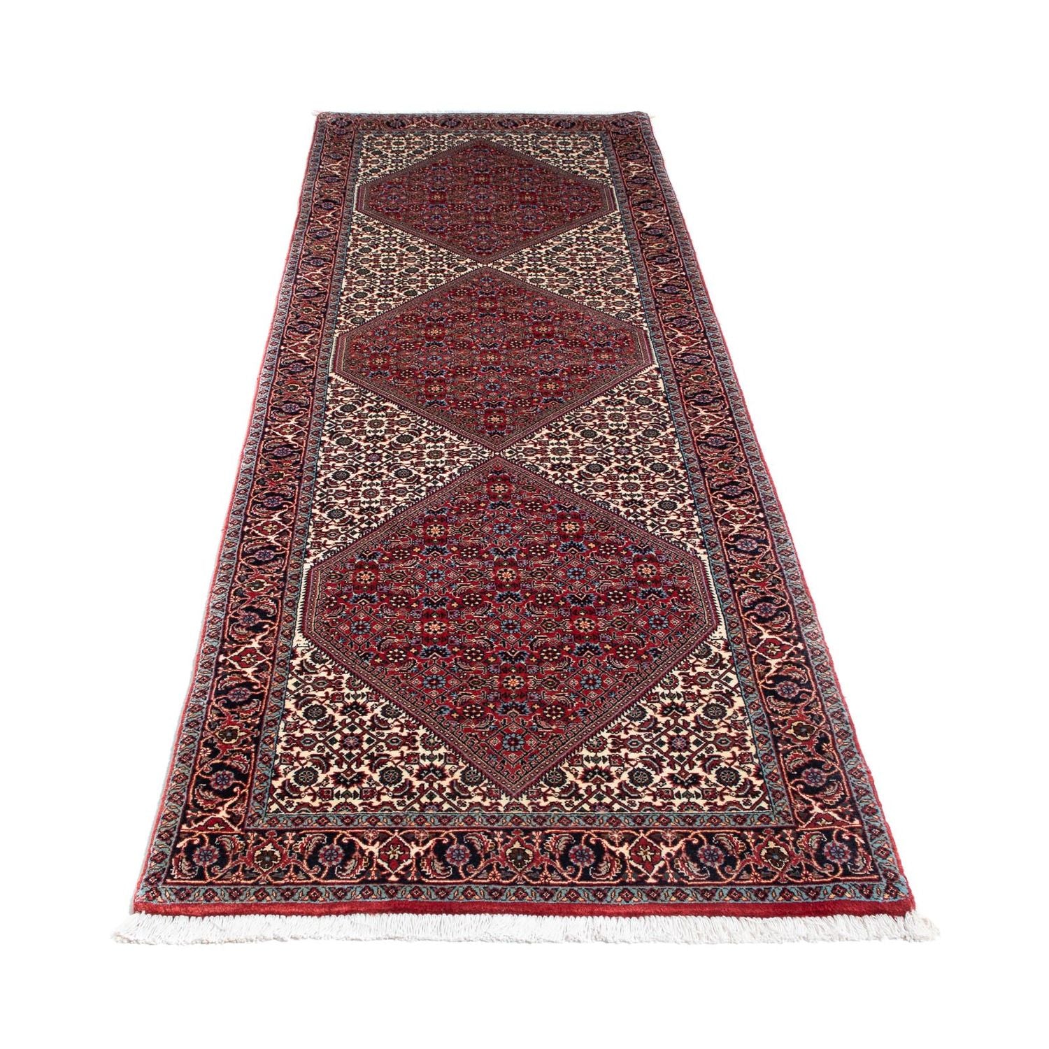 Alfombra de pasillo Alfombra persa - Bidjar - 290 x 83 cm - rojo