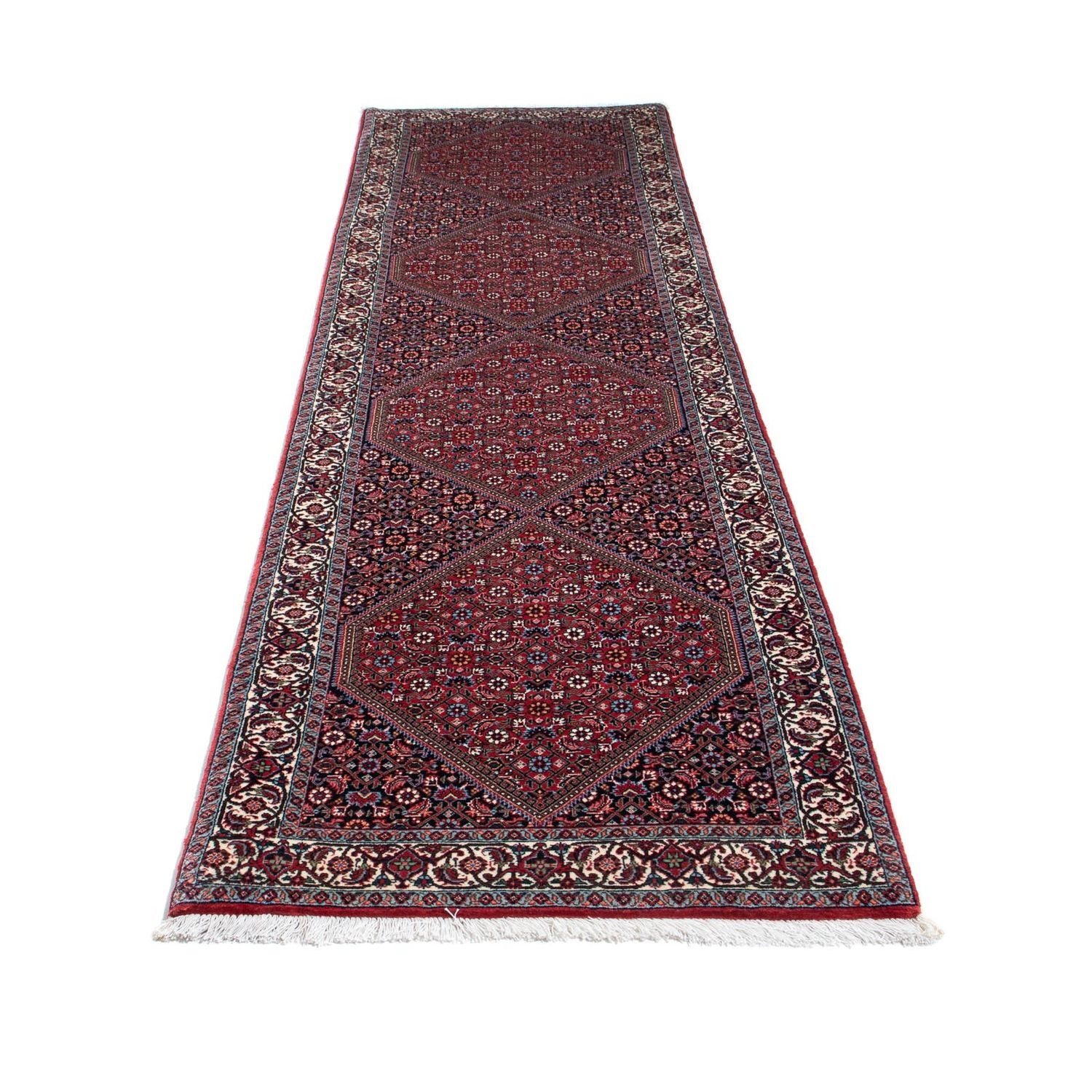 Alfombra de pasillo Alfombra persa - Bidjar - 310 x 80 cm - rojo