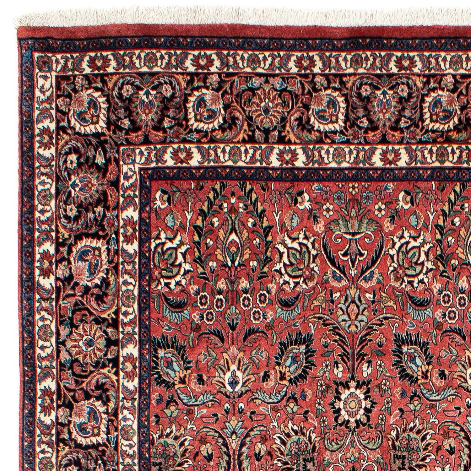 Alfombra persa - Bidjar - 293 x 200 cm - rojo claro