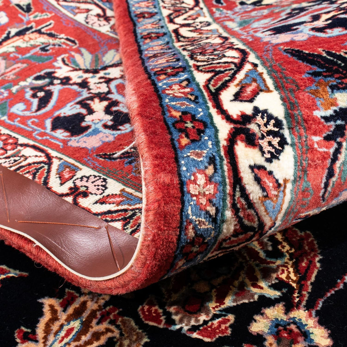 Alfombra persa - Bidjar - 352 x 256 cm - azul oscuro