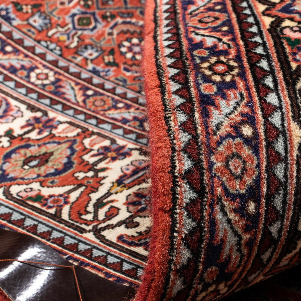 Alfombra persa - Bidjar - 239 x 168 cm - rojo claro