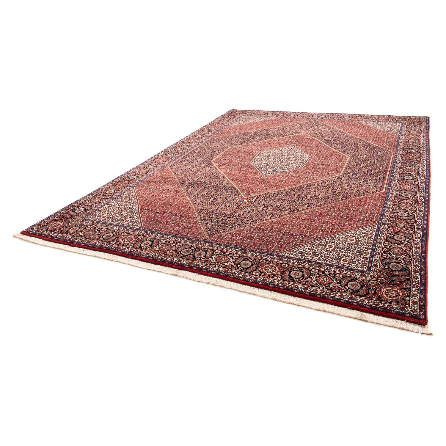 Alfombra persa - Bidjar - 350 x 252 cm - rojo oscuro
