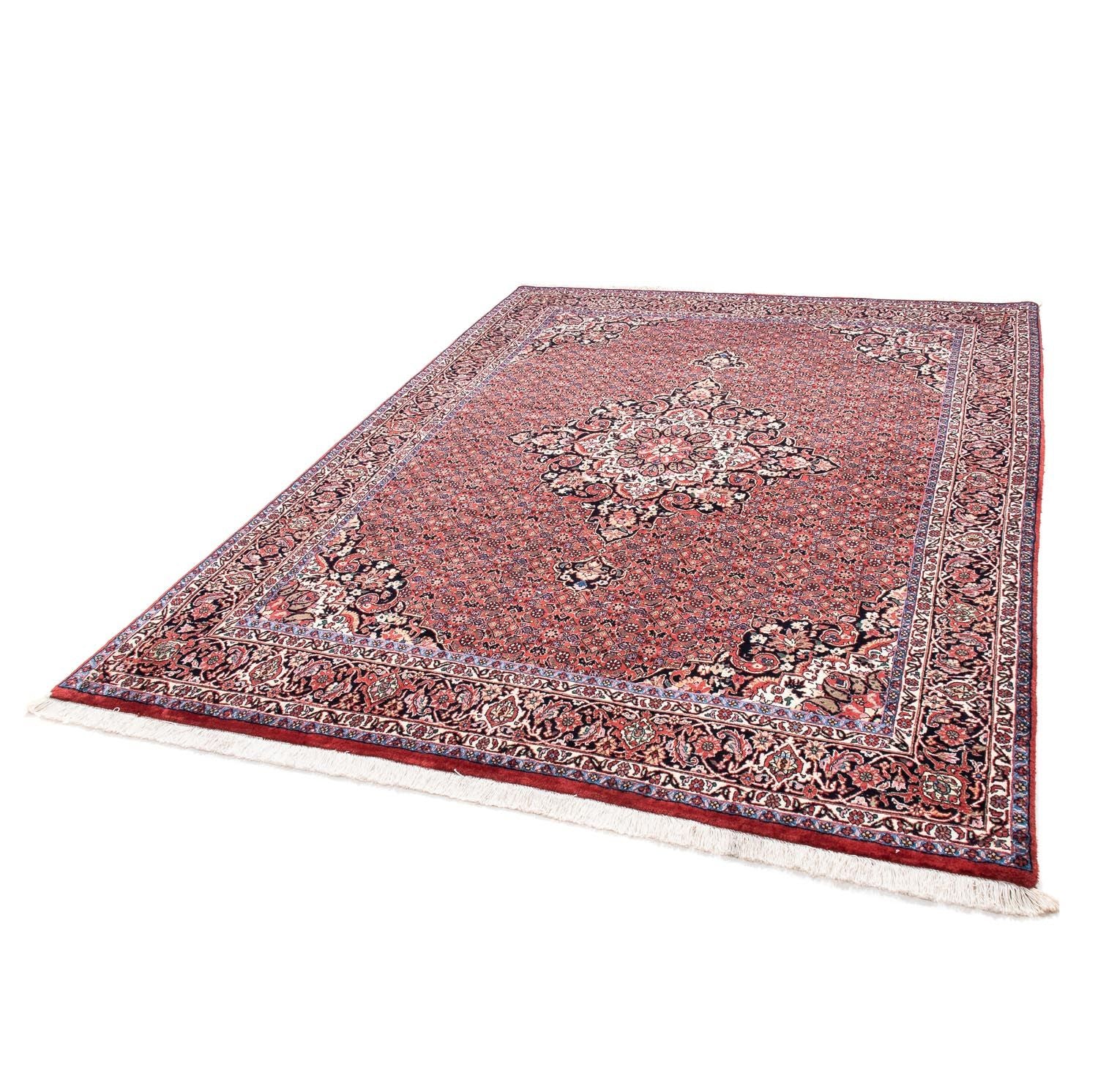 Alfombra persa - Bidjar - 230 x 175 cm - rojo oscuro