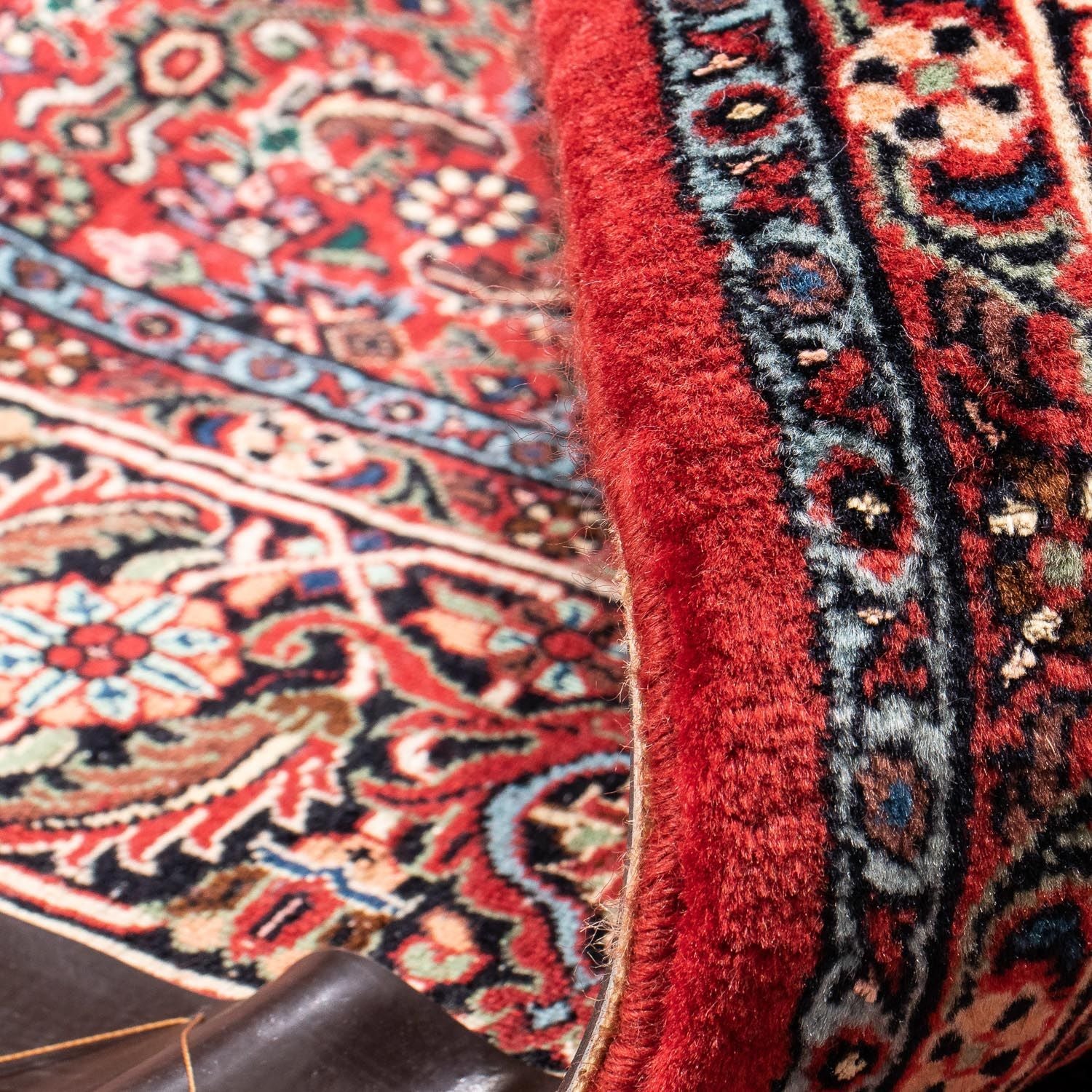 Alfombra persa - Bidjar - 233 x 166 cm - rojo