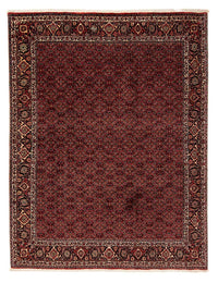Alfombra persa - Bidjar - 246 x 200 cm - rojo oscuro