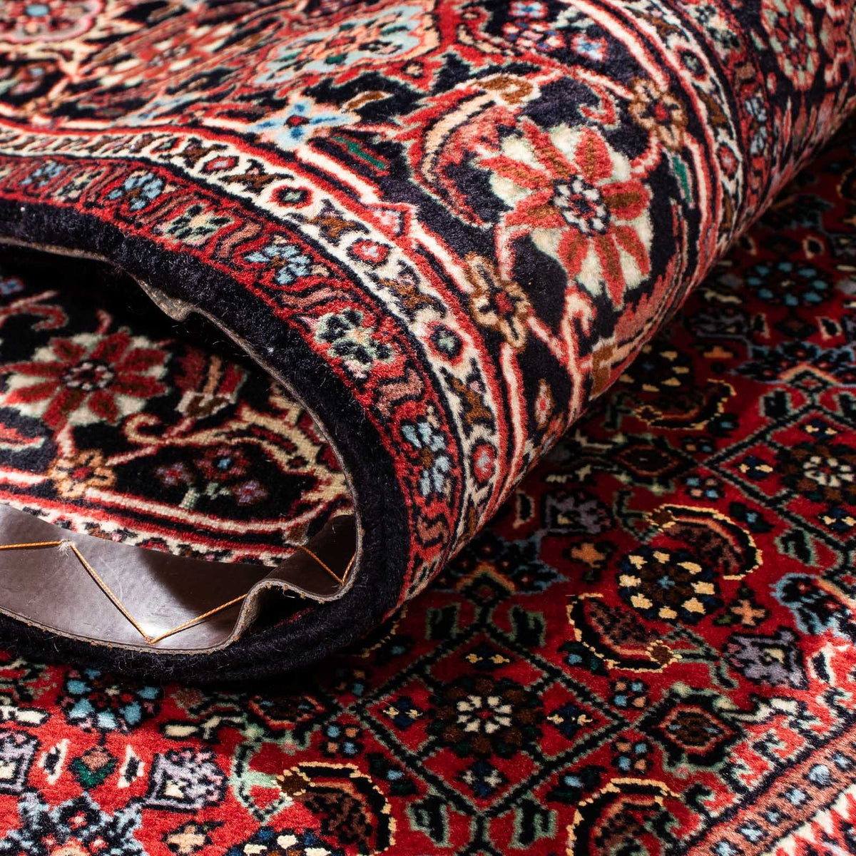 Alfombra persa - Bidjar - 234 x 168 cm - rojo claro