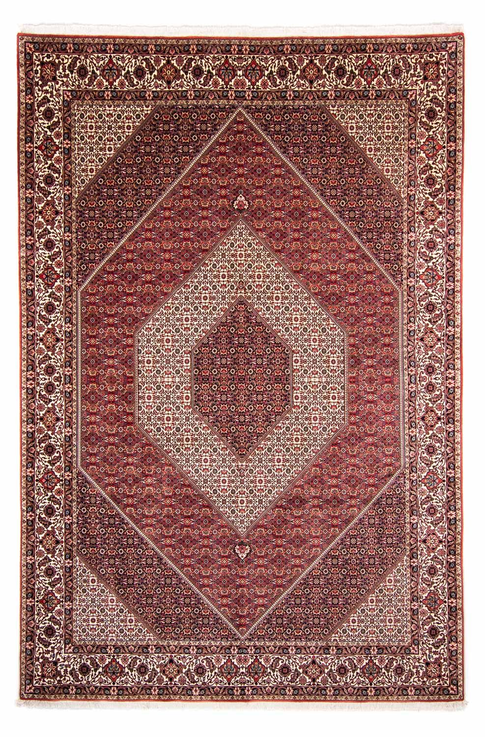 Alfombra persa - Bidjar - 360 x 250 cm - rojo oscuro