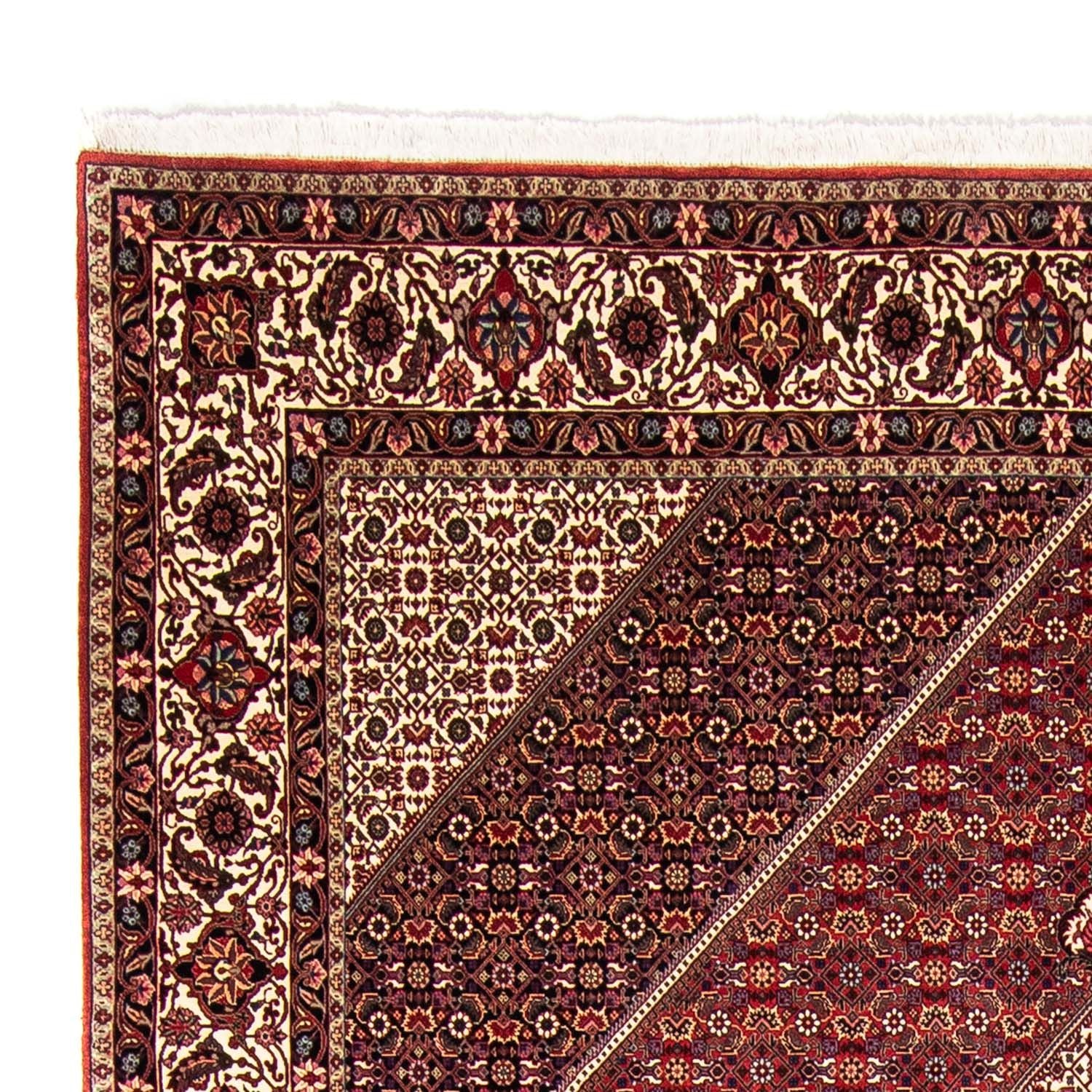 Alfombra persa - Bidjar - 360 x 250 cm - rojo oscuro