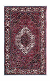 Alfombra persa - Bidjar - 205 x 130 cm - rojo oscuro