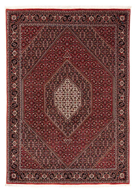 Alfombra persa - Bidjar - 238 x 165 cm - rojo oscuro