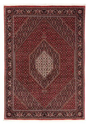 Alfombra persa - Bidjar - 238 x 165 cm - rojo oscuro