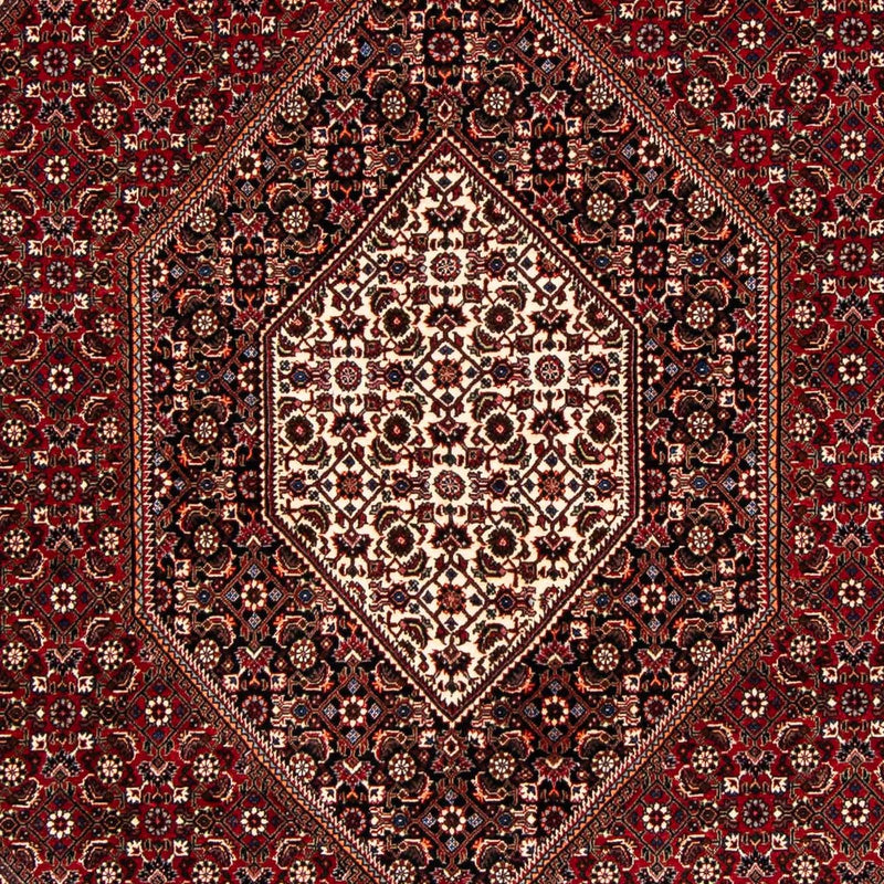 Alfombra persa - Bidjar - 238 x 165 cm - rojo oscuro