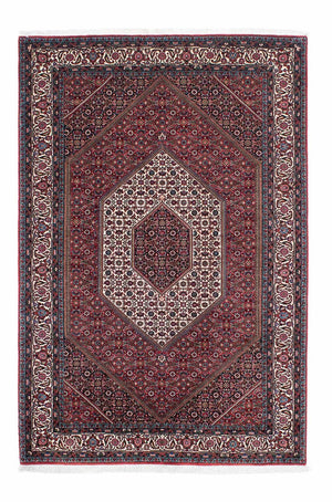 Alfombra persa - Bidjar - 209 x 140 cm - rojo claro