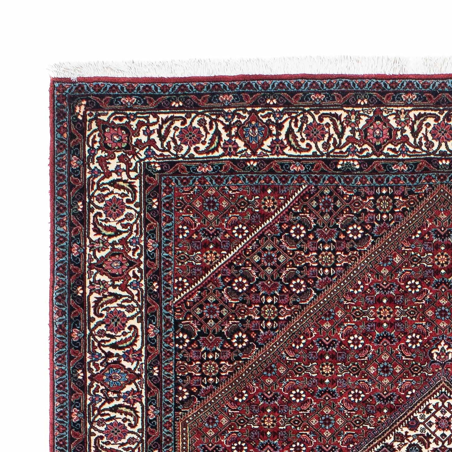 Alfombra persa - Bidjar - 209 x 140 cm - rojo claro
