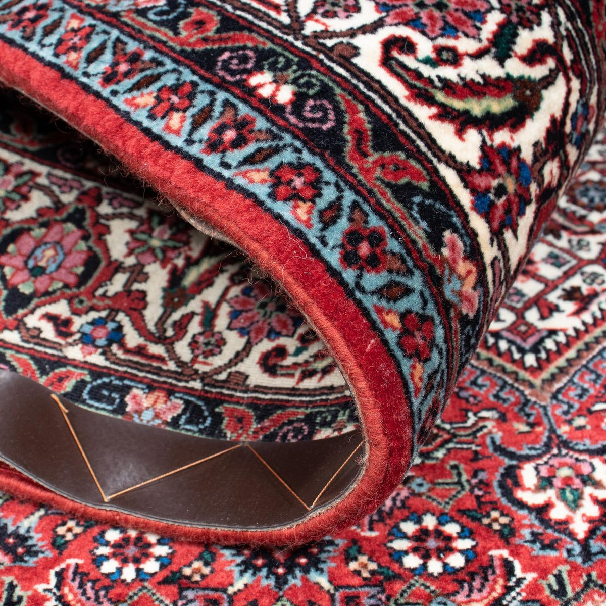 Alfombra persa - Bidjar - 209 x 140 cm - rojo claro