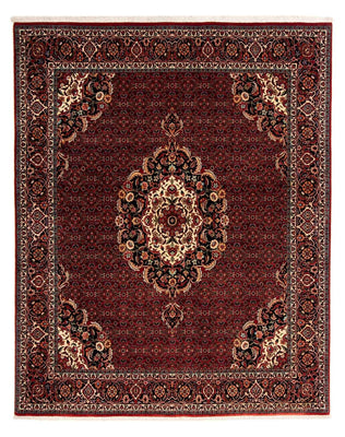 Alfombra persa - Bidjar - 257 x 203 cm - rojo oscuro