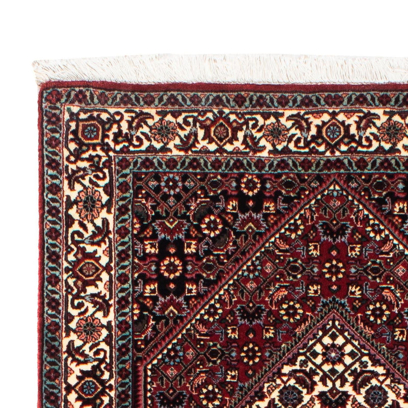 Alfombra de pasillo Alfombra persa - Bidjar - 210 x 73 cm - rojo oscuro