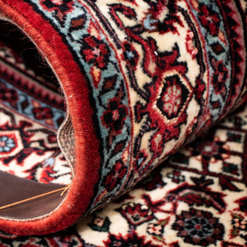 Alfombra de pasillo Alfombra persa - Bidjar - 210 x 73 cm - rojo oscuro
