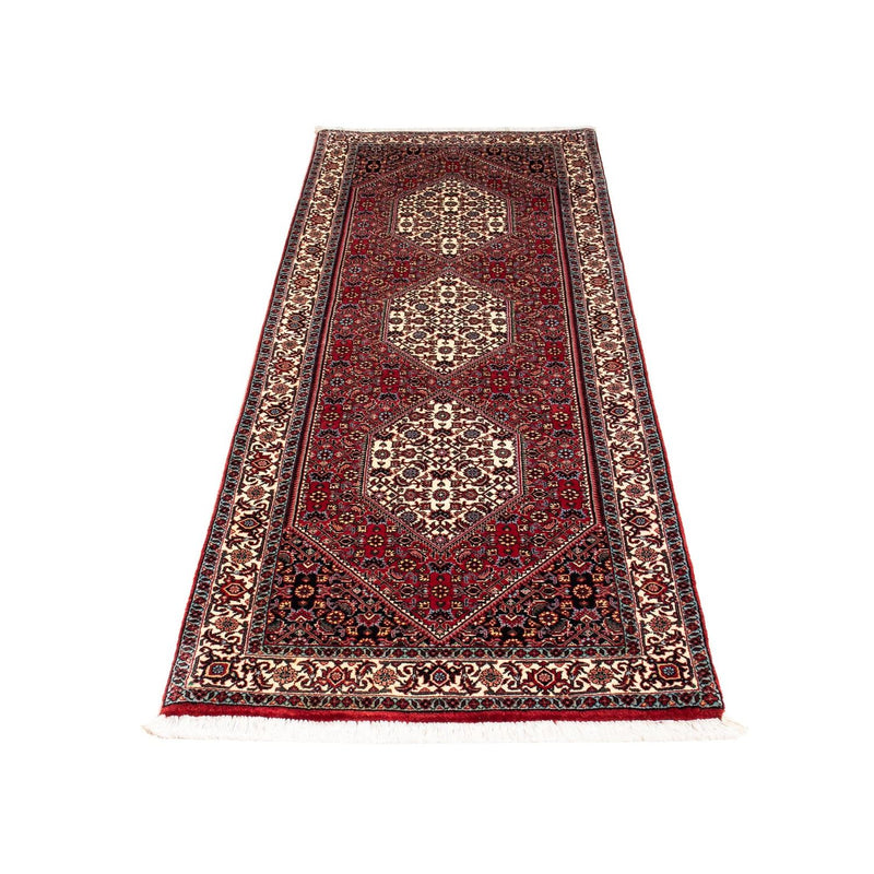 Alfombra de pasillo Alfombra persa - Bidjar - 210 x 73 cm - rojo oscuro