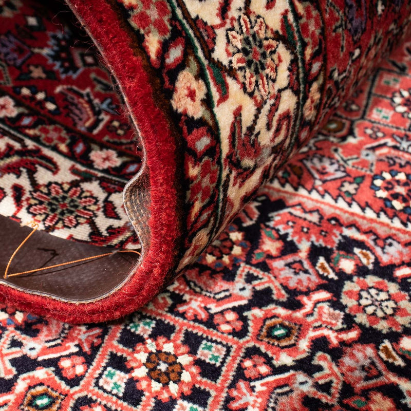 Alfombra de pasillo Alfombra persa - Bidjar - 200 x 74 cm - rojo oscuro