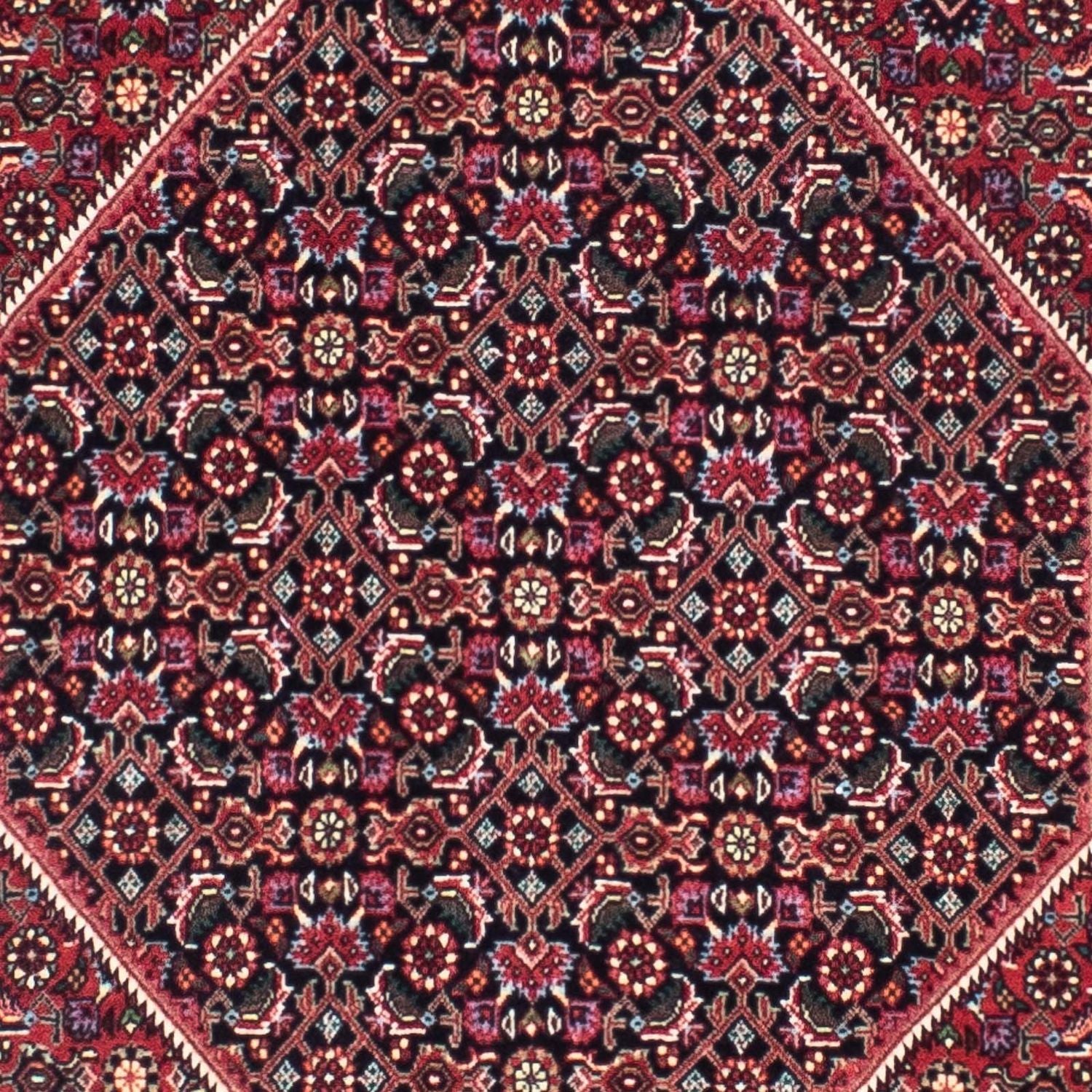 Alfombra de pasillo Alfombra persa - Bidjar - 291 x 84 cm - rojo oscuro