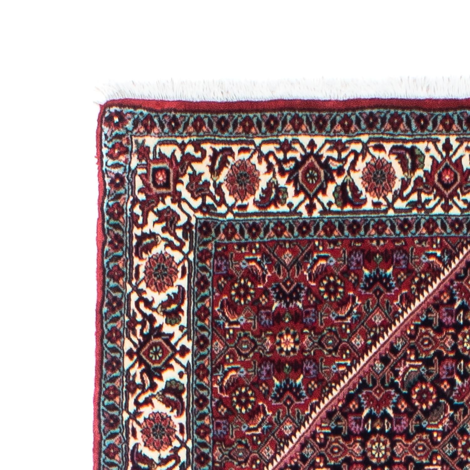 Alfombra de pasillo Alfombra persa - Bidjar - 291 x 84 cm - rojo oscuro