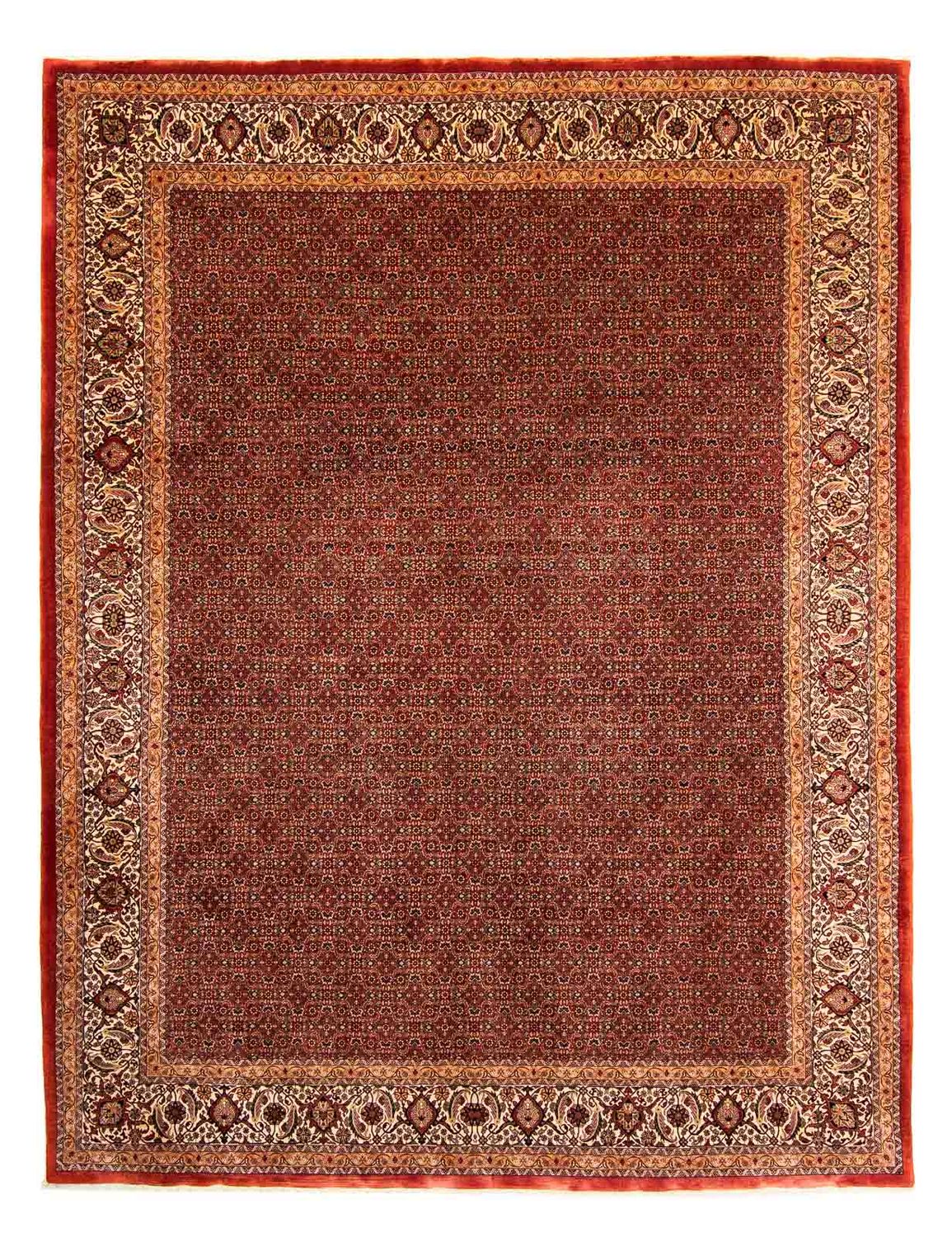 Alfombra persa - Bidjar - 384 x 300 cm - rojo oscuro