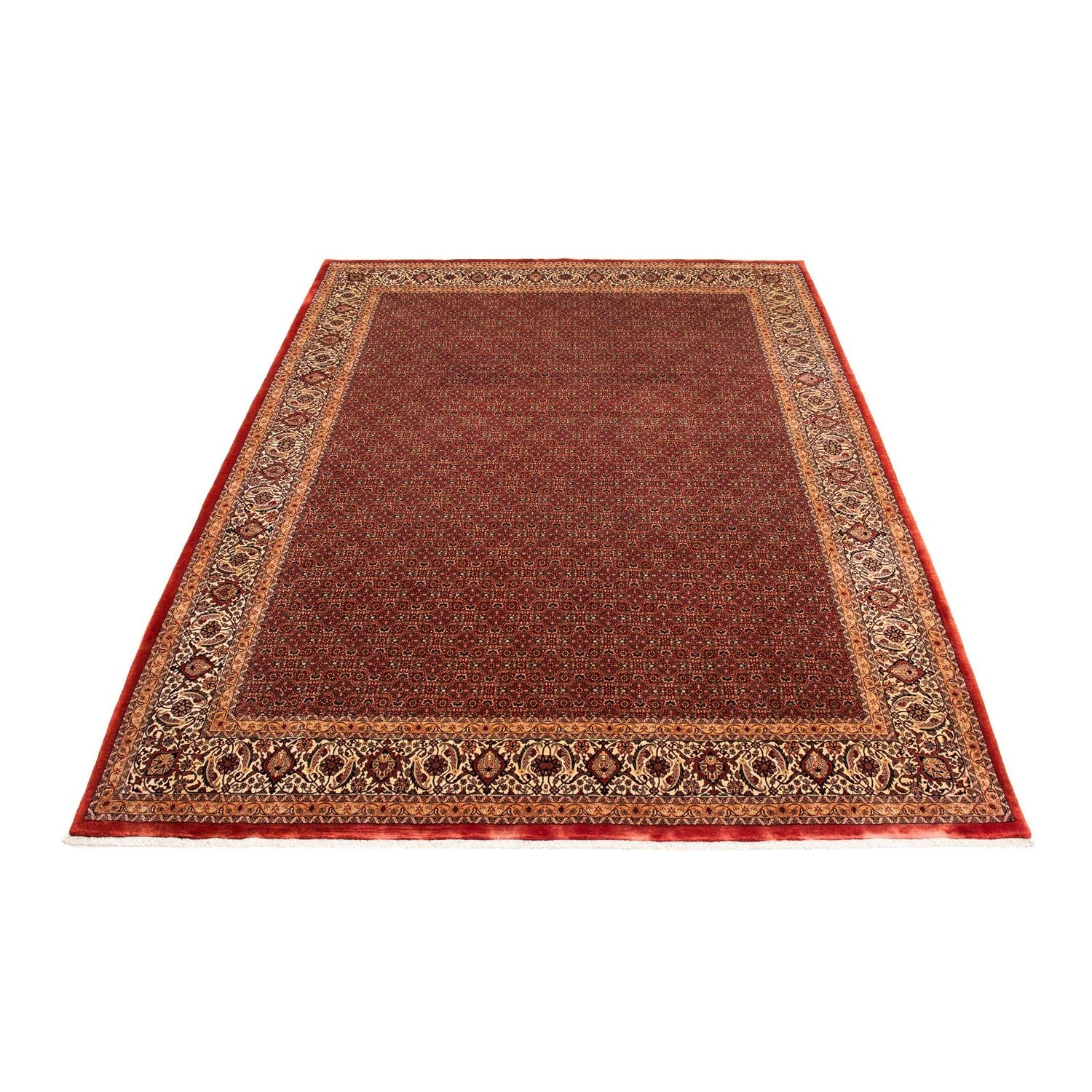 Alfombra persa - Bidjar - 384 x 300 cm - rojo oscuro
