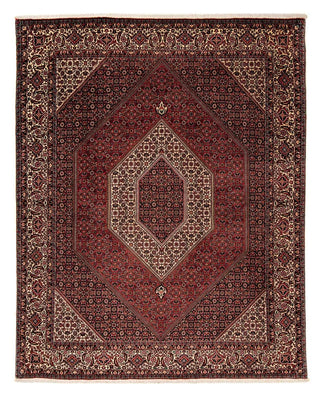 Alfombra persa - Bidjar - 251 x 202 cm - rojo oscuro