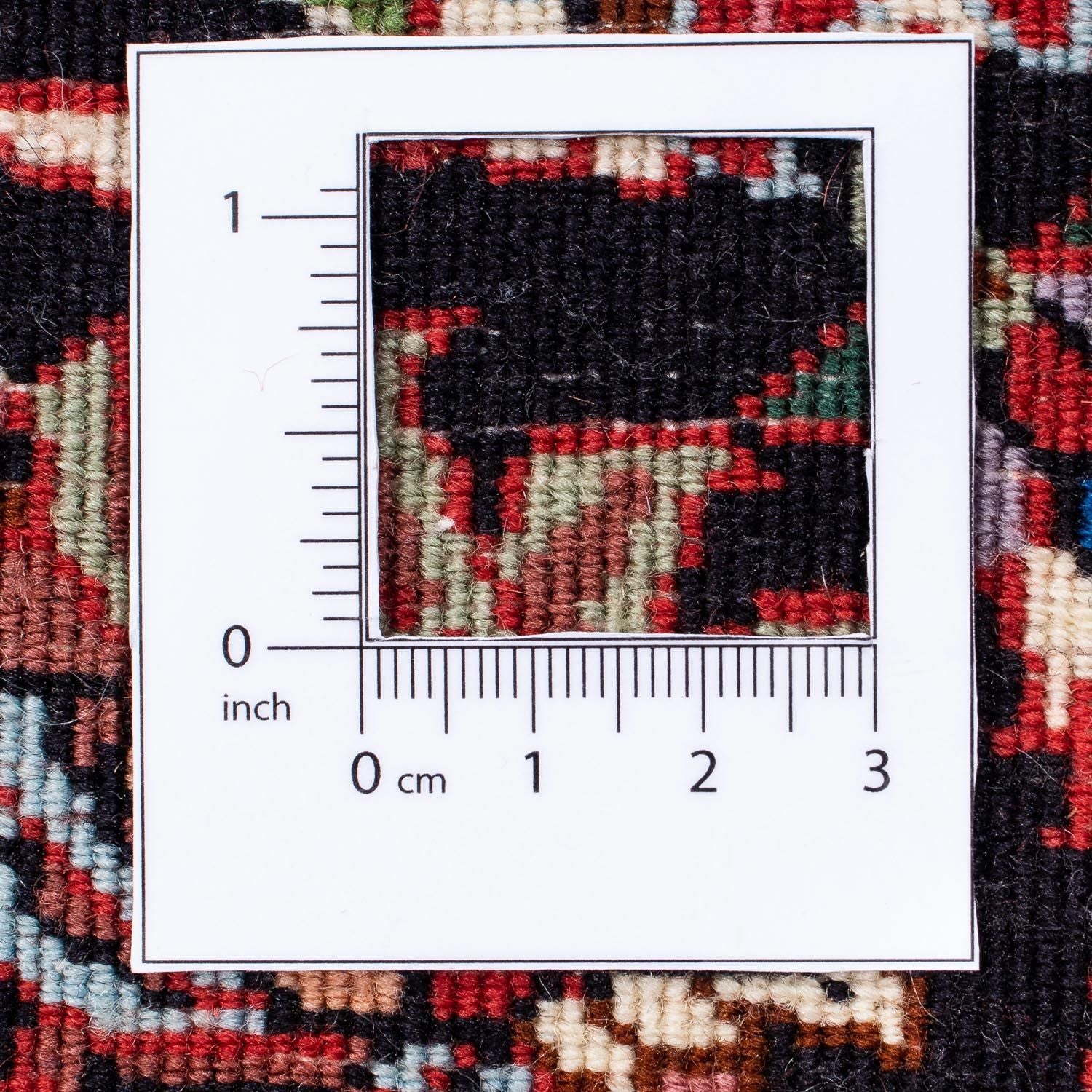 Alfombra persa - Bidjar - 242 x 175 cm - rojo oscuro