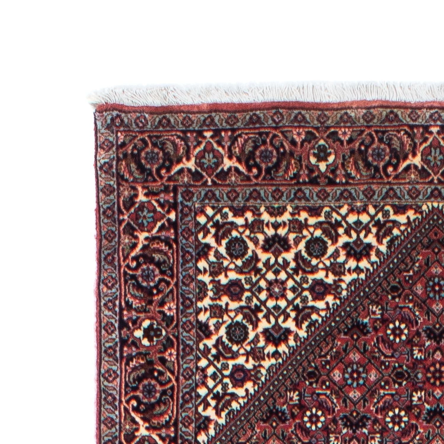 Alfombra de pasillo Alfombra persa - Bidjar - 317 x 88 cm - rojo claro
