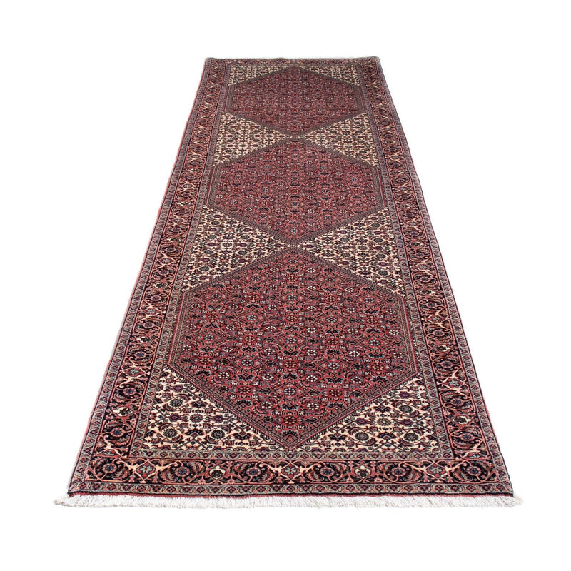 Alfombra de pasillo Alfombra persa - Bidjar - 317 x 88 cm - rojo claro