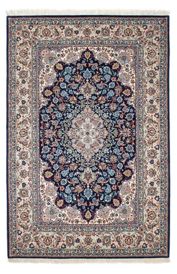 Alfombra Persa - Isfahan - Prima - 226 x 149 cm - azul oscuro
