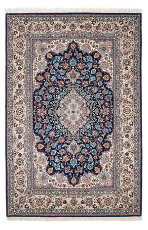 Alfombra Persa - Isfahan - Prima - 226 x 149 cm - azul oscuro